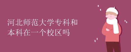 河北师范大学专科 河北师大有专科吗